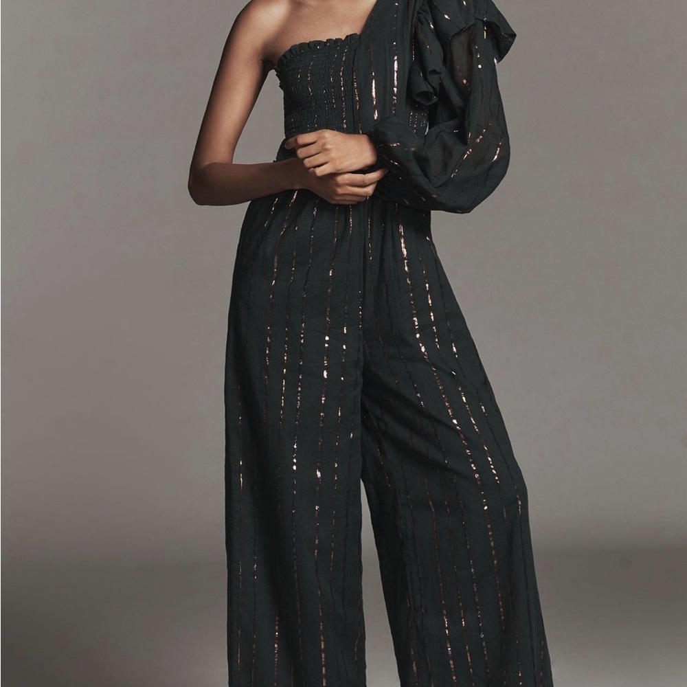 Farm Rio One-Shoulder Jumpsuit